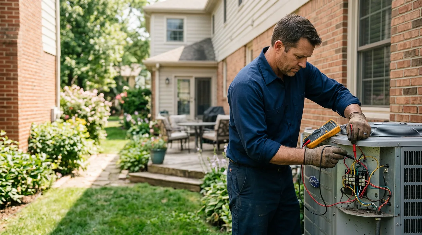 HVAC technician working near Regan, ND